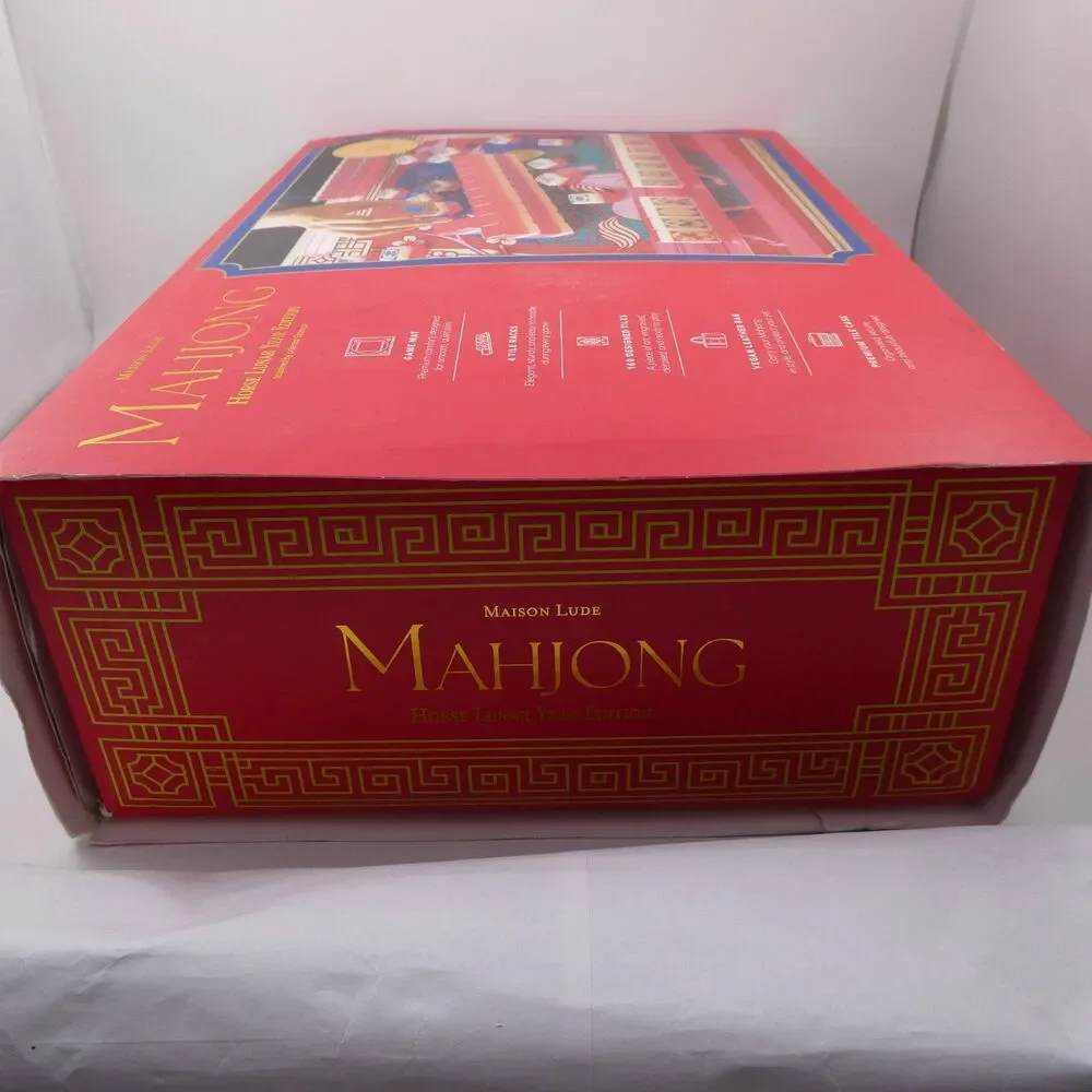 Deluxe Maison Lude Mahjong 160 Engraved Tile Horse Lunar Year Edition Starter Ki